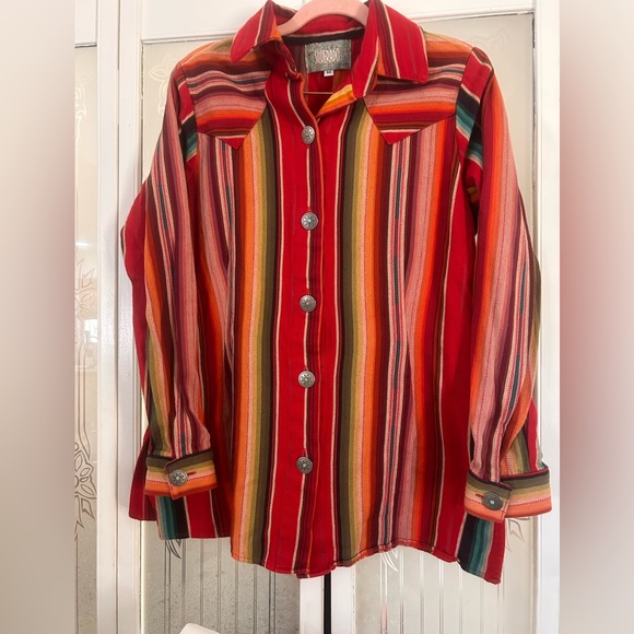 Silverado Tops - Silverado Western wear womens button-down Concho buttons made in the USA 100%